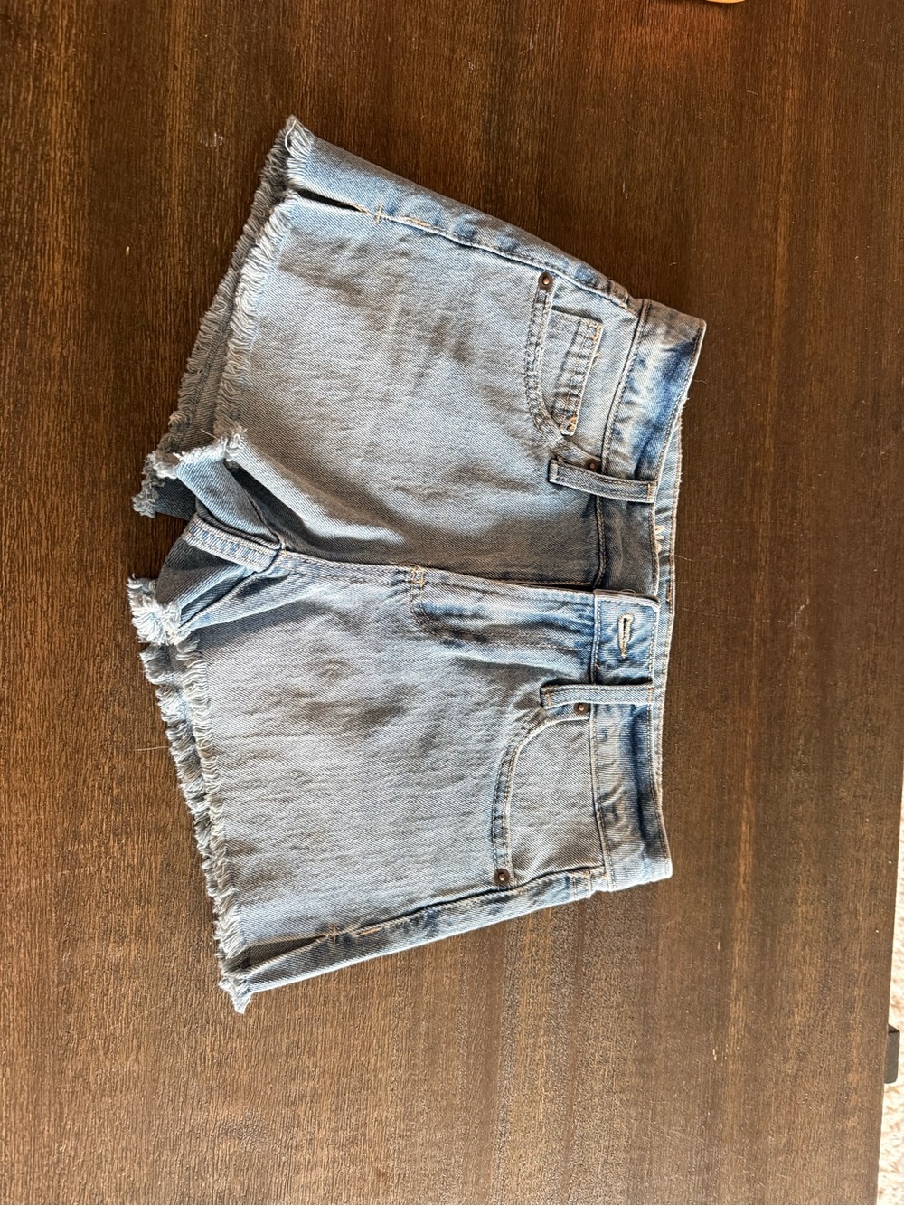 Light Blue Denim Women's Shorts